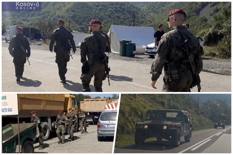 KFOR stigao na Jarinje: „Povećali smo broj i trajanje patrola“