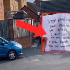 KO TI DADE DOZVOLU? Komšija joj zbog lošeg parkiranja ostavio poruku zbog koje gori INTERNET (VIDEO)