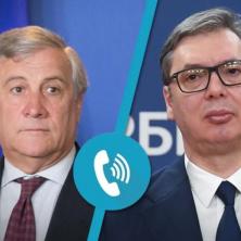 KONSTRUKTIVAN RAZGOVOR: Predsednik Vučić razgovarao sa Tajanijem, državnici se saglasili da je mir ključni prioritet