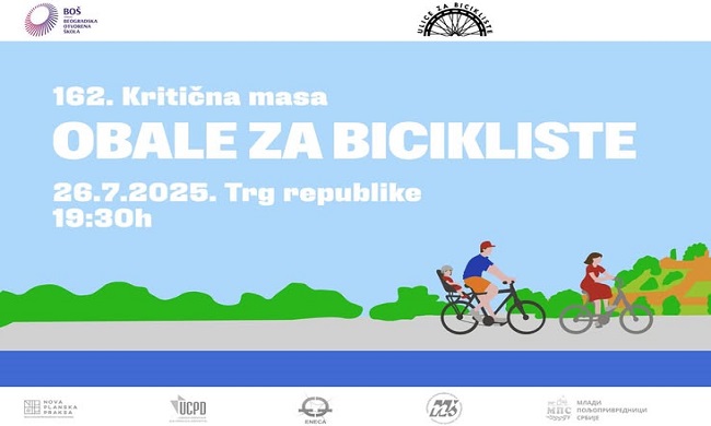 KRITIČNA MASA - OBALE ZA BICIKLISTE: Vožnjom protiv nebrige