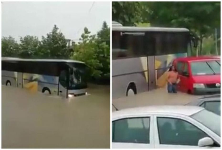 KUMANOVO KAO VENECIJA: Jako nevreme poplavilo ulice! Voda napunila podrume i garaže a kreće i klizište! (VIDEO)