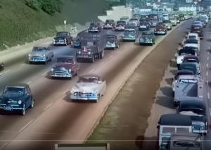 Kako su izgledale saobraćajne gužve u Americi pre 70 godina (VIDEO)