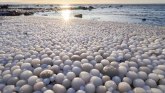 Kako su ledena jaja“ prekrila plažu u Finskoj