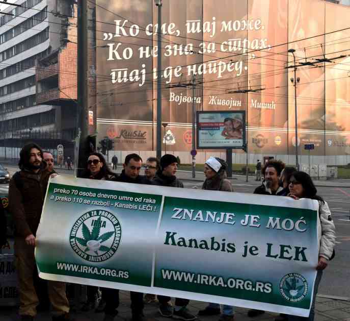 “Kanabis je lek”: Održan skup ispred vlade, traže legalizaciju marihuane u medicinske svrhe (FOTO)