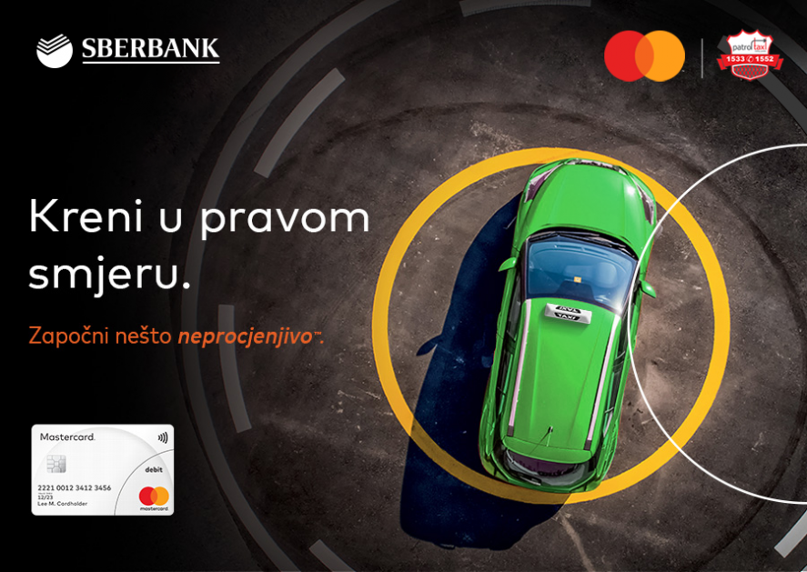 Kartično plaćanje taxi usluga na POS aparatima Sberbank Banja Luka