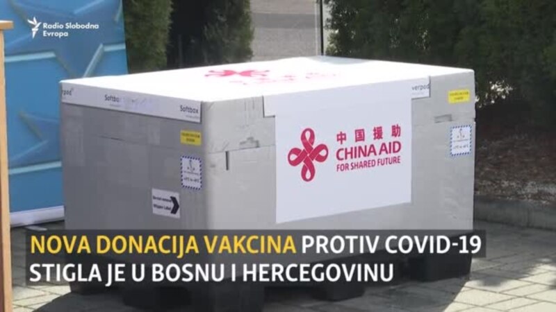 Kina donirala 50.000 doza vakcina Bosni i Hercegovini