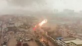 Kina i vremenske nepogode: Tornado za jedan minut napravio štetu