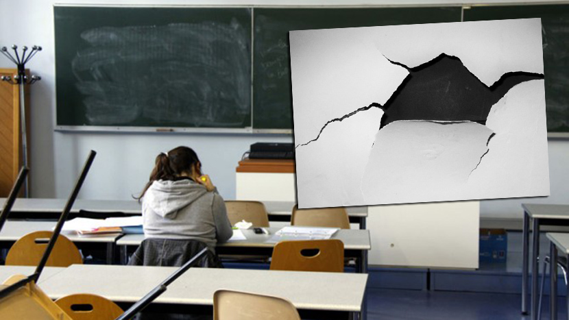 Kiša nemilosrdna prema Novosađanima: Obrušio se plafon u dve učionice