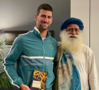 Indijski guru bio sa Jelenom u Beogradu, Novak ga ugostio u Melburnu: Hvala ti, sadguru FOTO