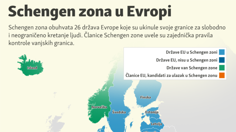 Koje su države u Schengen zoni a koje će uskoro biti?