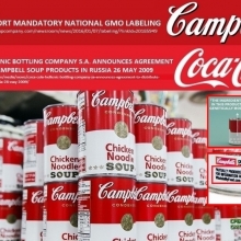 Koka-kola distributer proizvoda Kembela koji koristi GMO