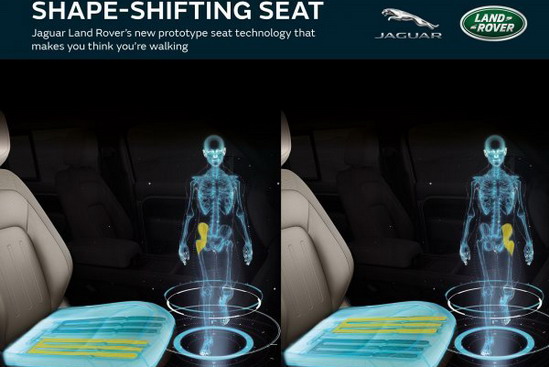 Kompanija Jaguar Land Rover pravi sedišta koja simuliraju hodanje