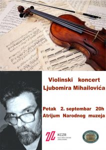 Koncert violiniste Ljubomira Mihailovića u Narodnom muzeju Zrenjanin