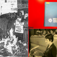 Kongres kulturne akcije spaljivao primerke stripova, romana, magazina, ploca, knjiga... (Kragujevac, 1971)