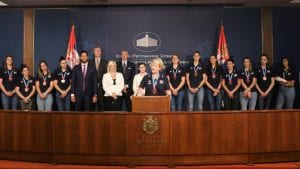 Košarkašice Srbije na prijemu u Vladi