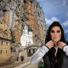 Krila je od svih: Dragana Mirković posetila Ostrog, pa učinila divnu stvar za ovu srpsku svetinju