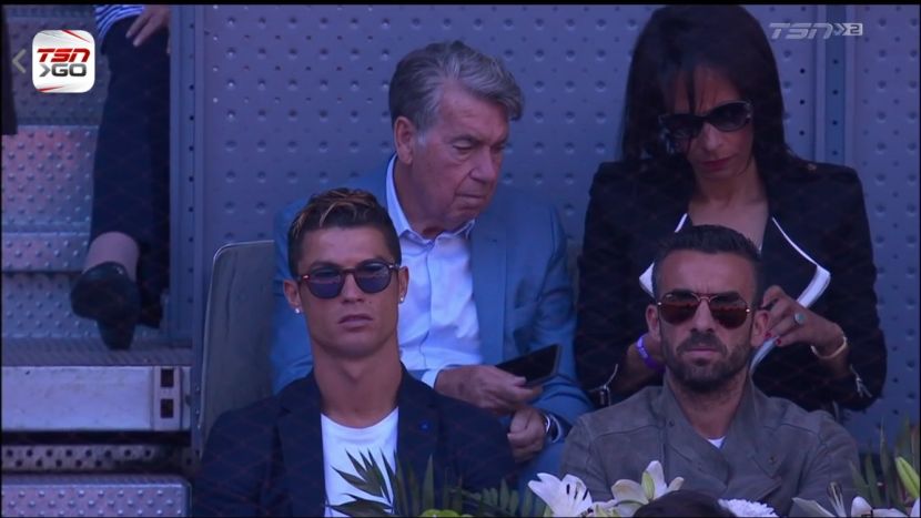 Kristijano Ronaldo i Raul gledali Novaka! (FOTO)
