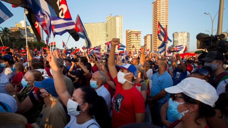 Kubanska vlada održala masovni skup u Havani posle protesta