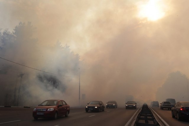 Kulja gust dim; Moskva je pogođena VIDEO