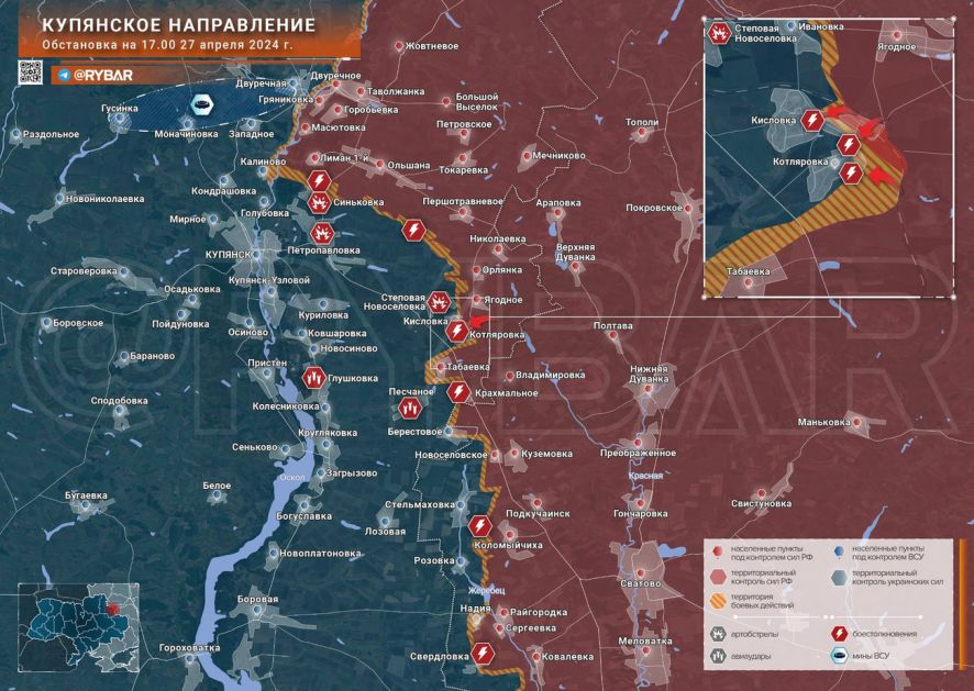Kupjanski pravac: ruski proboj odbrane Oružanih snaga Ukrajine u Kislovci