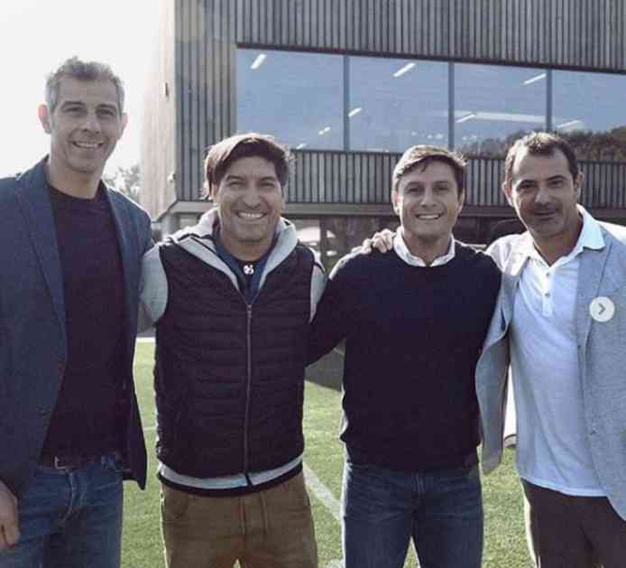 LEGENDE POSETILE BIVŠI KLUB: Deki, Toldo, Zamorano i Zaneti podržali Inter pred derbi sa Milanom (FOTO)