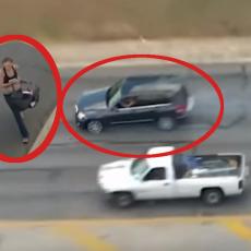 LUDA OD DROGE! Bežala je od policije, SLUPALA kola, pa nastavila da beži sa BEBOM u rukama! (VIDEO)