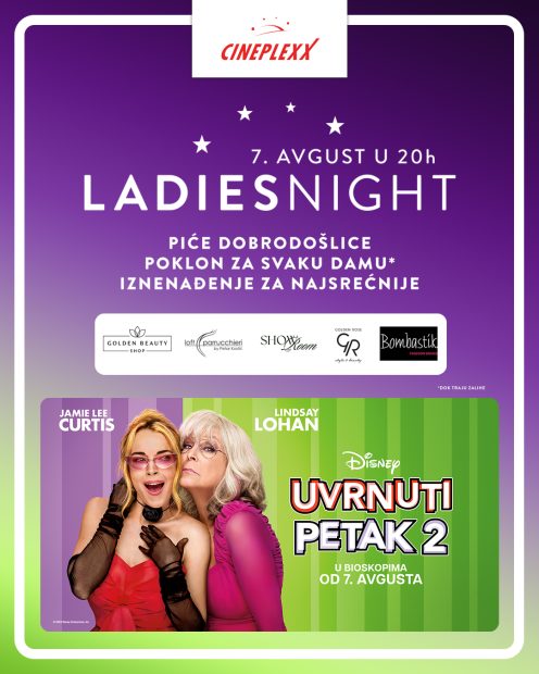 “Ladies night”, поклони, пиће добродошлице и изненађење за најсрећније у биоскопу Арена Синеплекс
