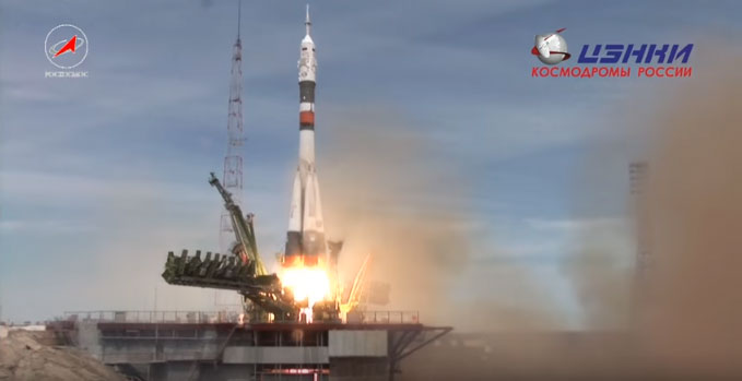 Lansirana nosač-raketa „Sojuz-FG“ sa kosmodroma „Bajkonur“ 