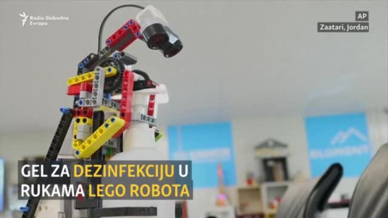 Lego robot u borbi protiv korona virusa