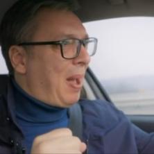 Lepa je Srbija, najlepša na celom svetu Vučić se provozao deonicom Moravskog koridora (VIDEO)
