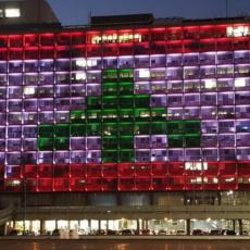 Libanska zastava zasijala u Tel Avivu (FOTO)