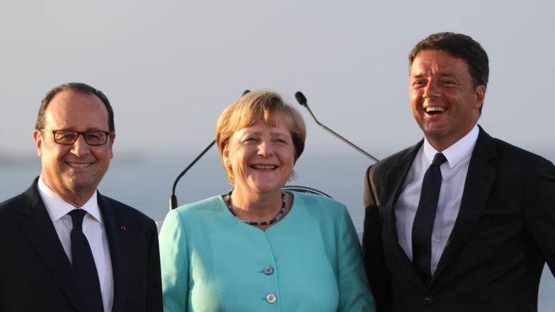 Lideri Italije, Francuske i Nemačke: Bezbednost prioritet Evrope