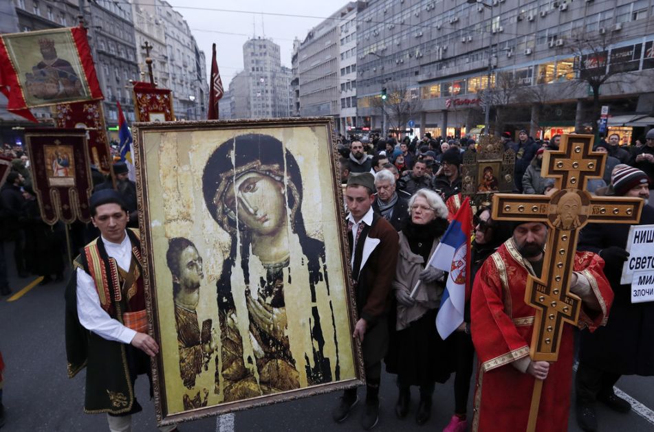 Litija i moleban u Beogradu za pravoslavne vernike u Crnoj Gori