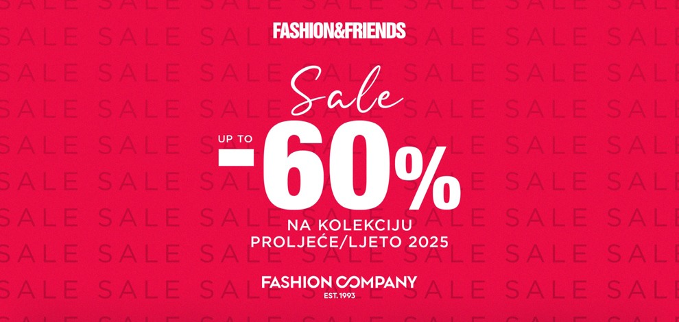 Ljetni popusti do -60% u Fashion&Friends i Fashion Company trgovinama