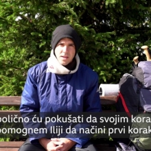 Ljubisa sljivic koracao od Zadra do Kragujevca za Iliju koji ne moze da hoda (BBC, VIDEO)