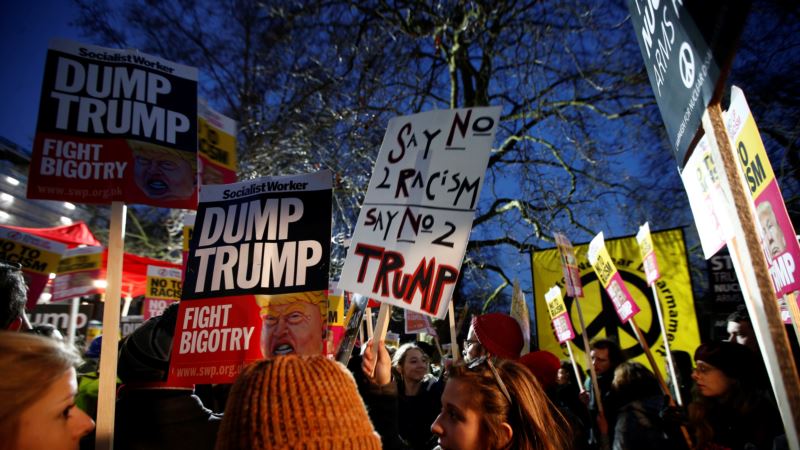 London: Protest protiv dolaska Trampa u posetu 