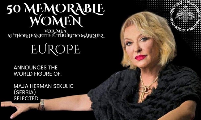 MAJA HERMAN SEKULIĆ: Proglašena za jednu od „50 nezaboravnih žena Evrope“