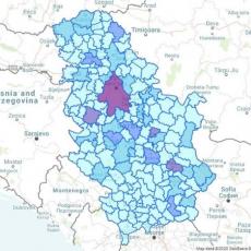 MAPA BROJA OBOLELIH: Ova tri grada su žarište, više od pola zaraženih u Beogradu (FOTO)