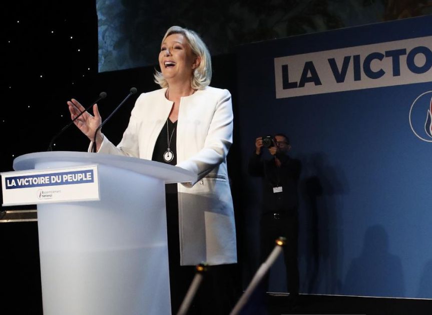 MARIN LE PEN PPOTUKLA MAKRONA: Francuska krajnja desnica osvojila najviše glasova na evropskim izborima!