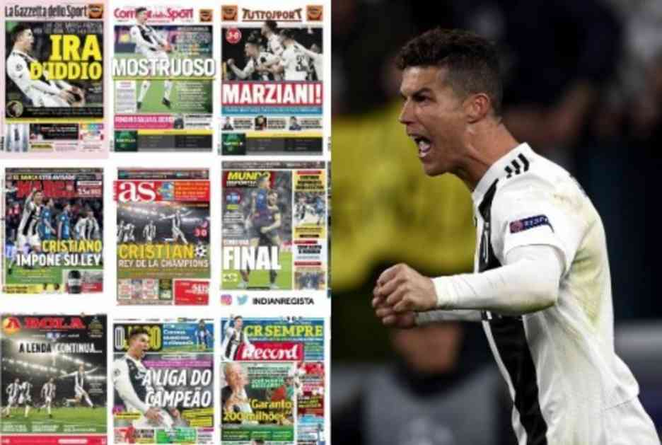 MONSTRUM, VANZEMALJAC, KRALJ LIGE ŠAMPIONA! Ronaldo bacio u trans Italijane, Englezi mu se dive, a Katalonci se prave da se ništa nije desilo! (FOTO)