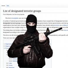 MOŽETE POMOĆI TAKO ŠTO ĆETE... Vikipedija vas poziva da osnujete terorističku organizaciju?! (FOTO)