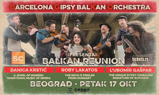 MUZIČAR LjUBOMIR GAŠPAR: Gost na koncertu Barcelona Gipsy balKan Orchestra 17. oktobra u Sava centru