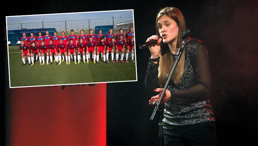 Maja trenira fudbal i peva najlepše pesme na francuskom jeziku: Prokuplje je ponosno na nju (FOTO)