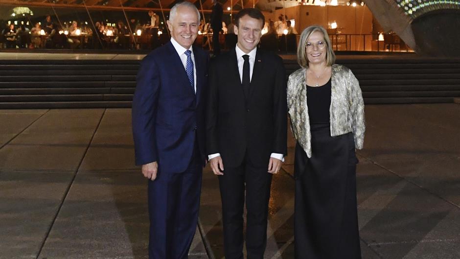 Makron zahvalio ukusnoj supruzi premijera Australije