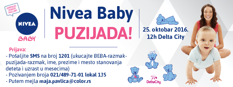 Mama & beba i Nivea Baby Puzijada: Prijavite svoju bebu do 24. oktobra