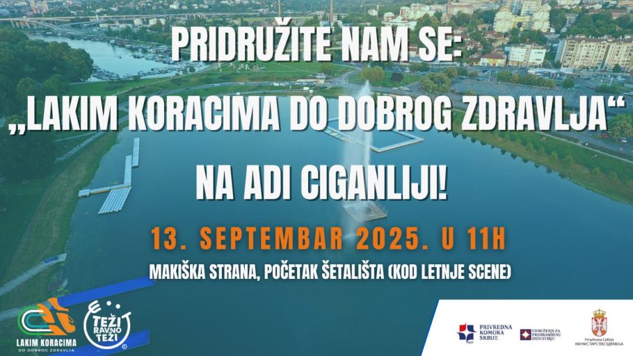 Manifestacija „Lakim koracima do dobrog zdravlja“ na Adi Ciganliji