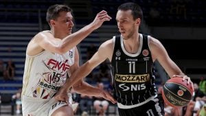 Manje loši Partizan pobedio FMP u prvoj polufinalnoj utakmici plej-ofa KLS