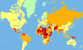 Mapa najopasnijih i najbezbednijih zemalja za putovanja
