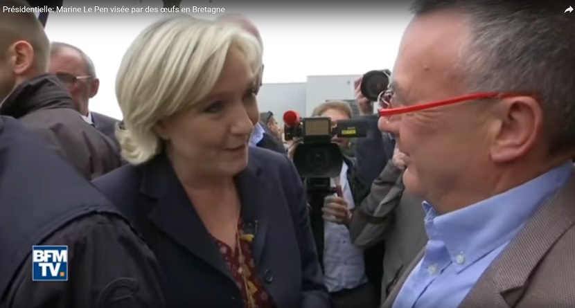 Marin Le Pen demonstranti gađali jajetom i vikali “napolje sa fašistima” (VIDEO)
