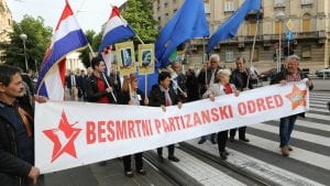 Marš „Besmrtnog partizanskog odreda“ u Zagrebu
